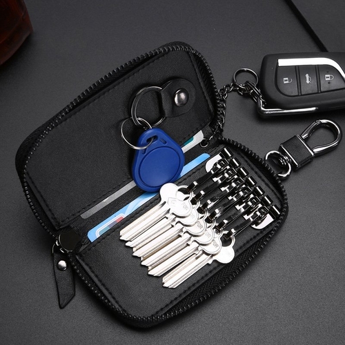 Main Woven Leather Key Wallet image