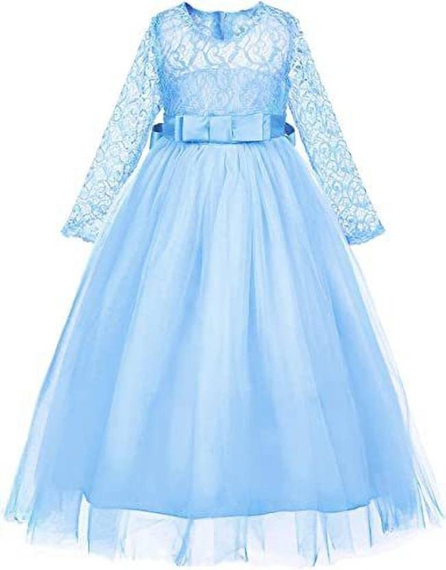 Main Girls Maxi/Full Length Festive/Wedding Dress  (Full Sleeve) image